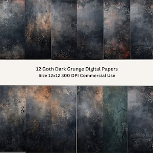 Grungeachtergrond, Digitaal plakboek, Afdrukbaar papier, Grungetexturen, Commercieel gebruik, Kaarten maken, Digitaal handwerk, Papierkunst