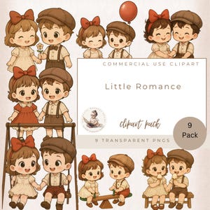 Clipart di bambini vittoriani che amano il romanticismo, Clipart di bambini che si tengono per mano, Illustrazioni di bambini vittoriani, Grafica per bambini, Clipart del migliore amico