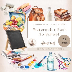 Klas, terug naar school clipart, aquarel leraar illustraties, onderwijs clipart, schoolbenodigdheden png, eerste dag van school, klas afbeelding