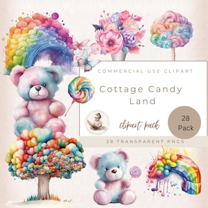 Teddybären Clipart, Blumen Clipart, Baby-Dusche Clipart, Schmetterlinge, Regenbogen, wunderlich Geburtstag, Kartenherstellung, Fantasy Clipart, Schmetterlinge