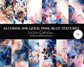 Alcohol Ink Texture, Alcohol Ink Papers, Digital Paper, Watercolor Texture, Digital Background, Commercial Use, 300 DPI, Digital Crafts