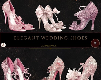 Pink Prom, Wedding Shoes Clipart, High Heels Clipart, Printable Clipart, Commercial Use, Wedding Clipart, Fashion Clipart, Card Making