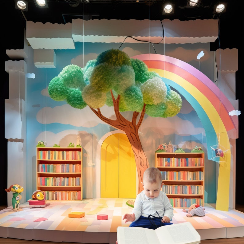 Digital Reading Background Backdrop, Studio Backdrops for Photographers ...
