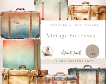 Könnte beinhalten: Ein Set mit 12 Vintage-Koffern in verschiedenen Farben und Designs. Die Koffer sind alle aus Leder und haben Metall-Akzente. Sie sind perfekt, um Ihrem Zuhause einen Hauch von Vintage-Charme zu verleihen.