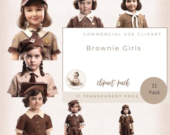 Brownie Girl Scouts Clipart, Clipart Fashion Girl usage commercial, carte Maki Fashion Girl Clipart Png, Brownie Girls, téléchargement numérique