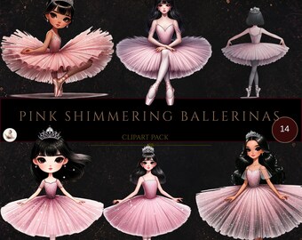 Ballerina clipart, roze glinsterende zwanenmeer clipart, ballerina png, zwaan png, ballerina jurk, ballerina clipart, roze ballerina clipart
