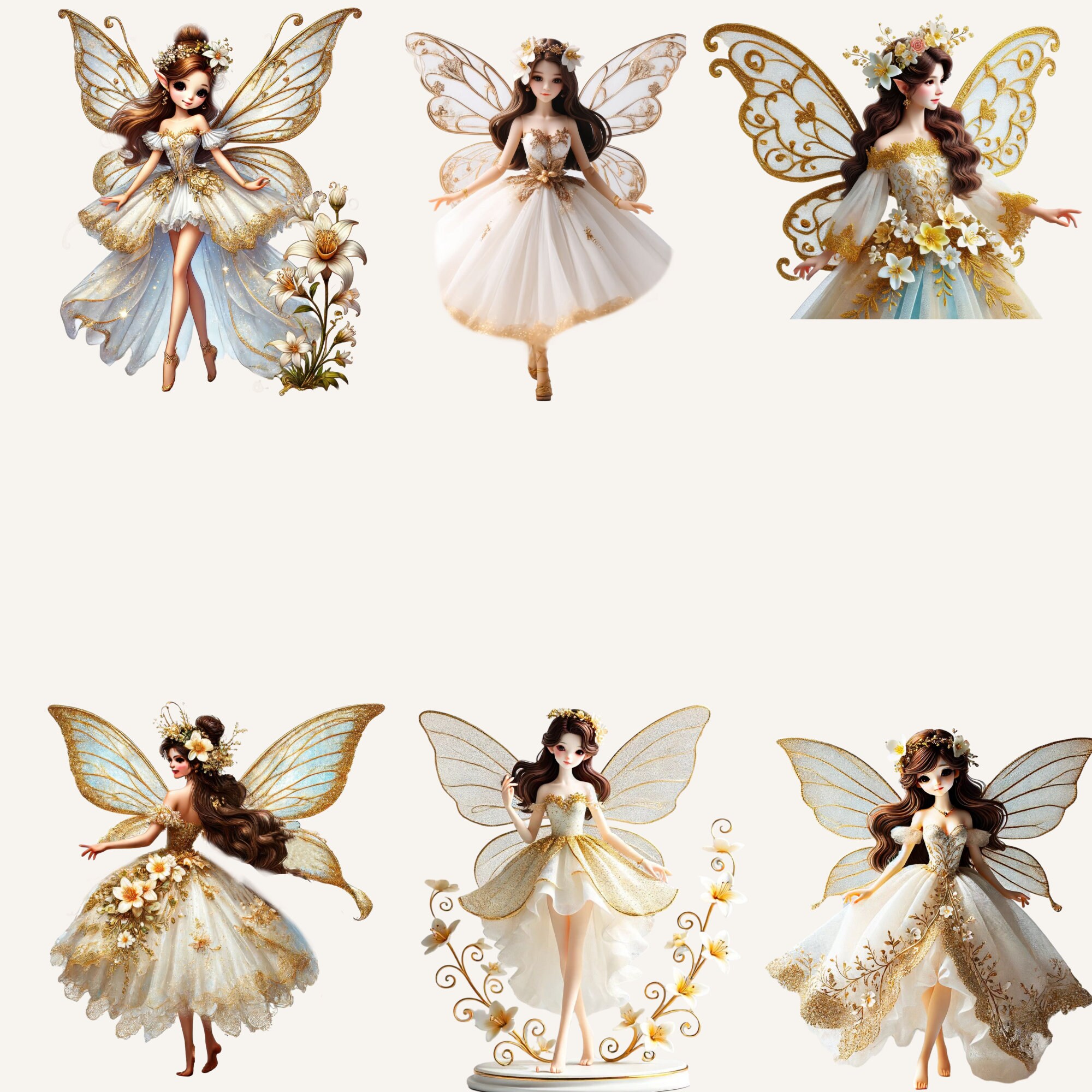 Cute Pixies Clipart, Fairy Clipart, Christmas Clipart, Fantasy Clipart ...