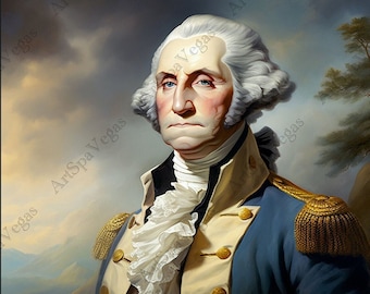 George Washington-schilderij: canvaskunstdruk "Freedom's Forefront"