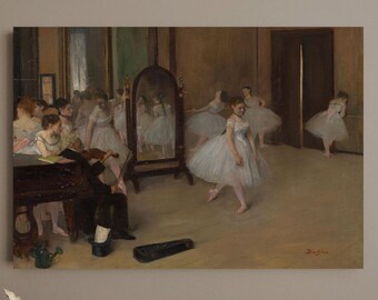 Degas „Kurs tańca” – wydruk artystyczny: płótno galeryjne lub plakat matowy o jakości muzealnej
