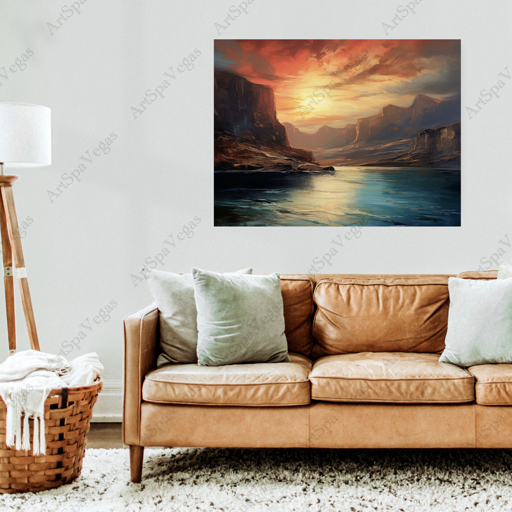 Canvas canyon Currents Horizontal Gallery Wrap Thick Canvas Art Print