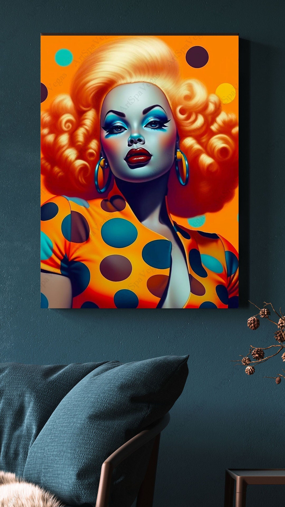 Black Woman Pop Art: Gallery Wrap Canvas Print - Etsy