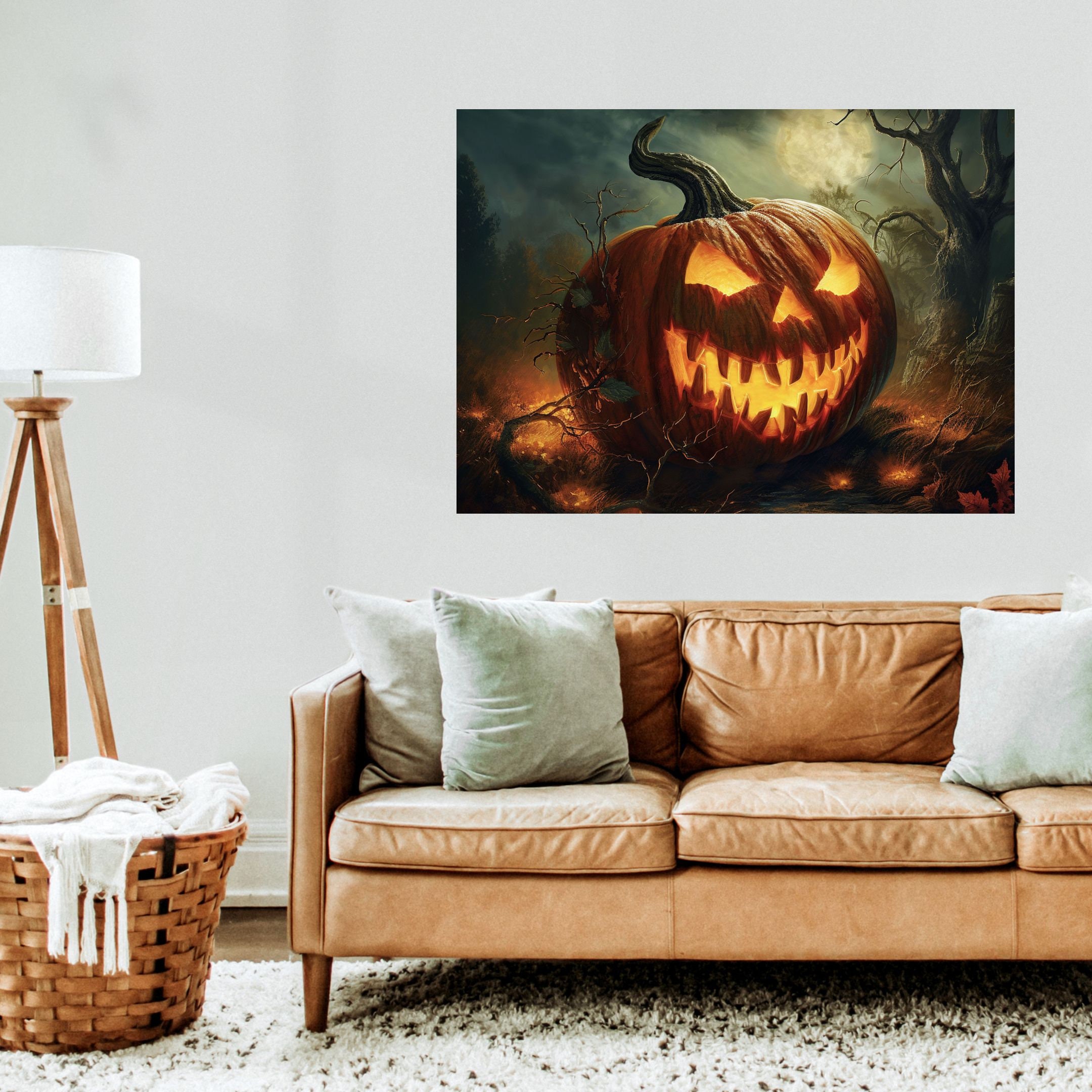 Canvas moon Kissed Jack Horizontal Gallery Wrap Thick Canvas Art Print ...