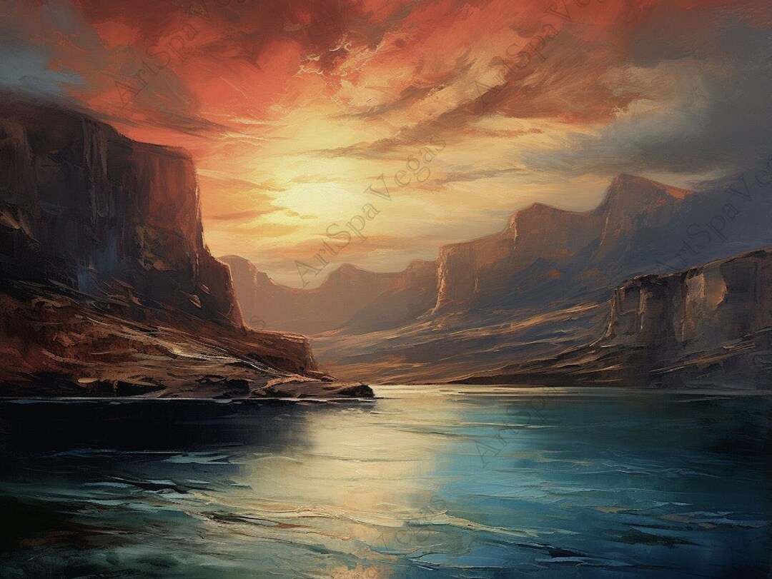 Canvas canyon Currents Horizontal Gallery Wrap Thick Canvas Art Print