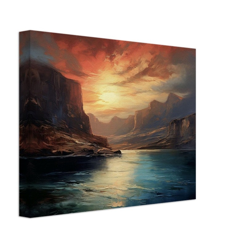 Canvas canyon Currents Horizontal Gallery Wrap Thick Canvas Art Print