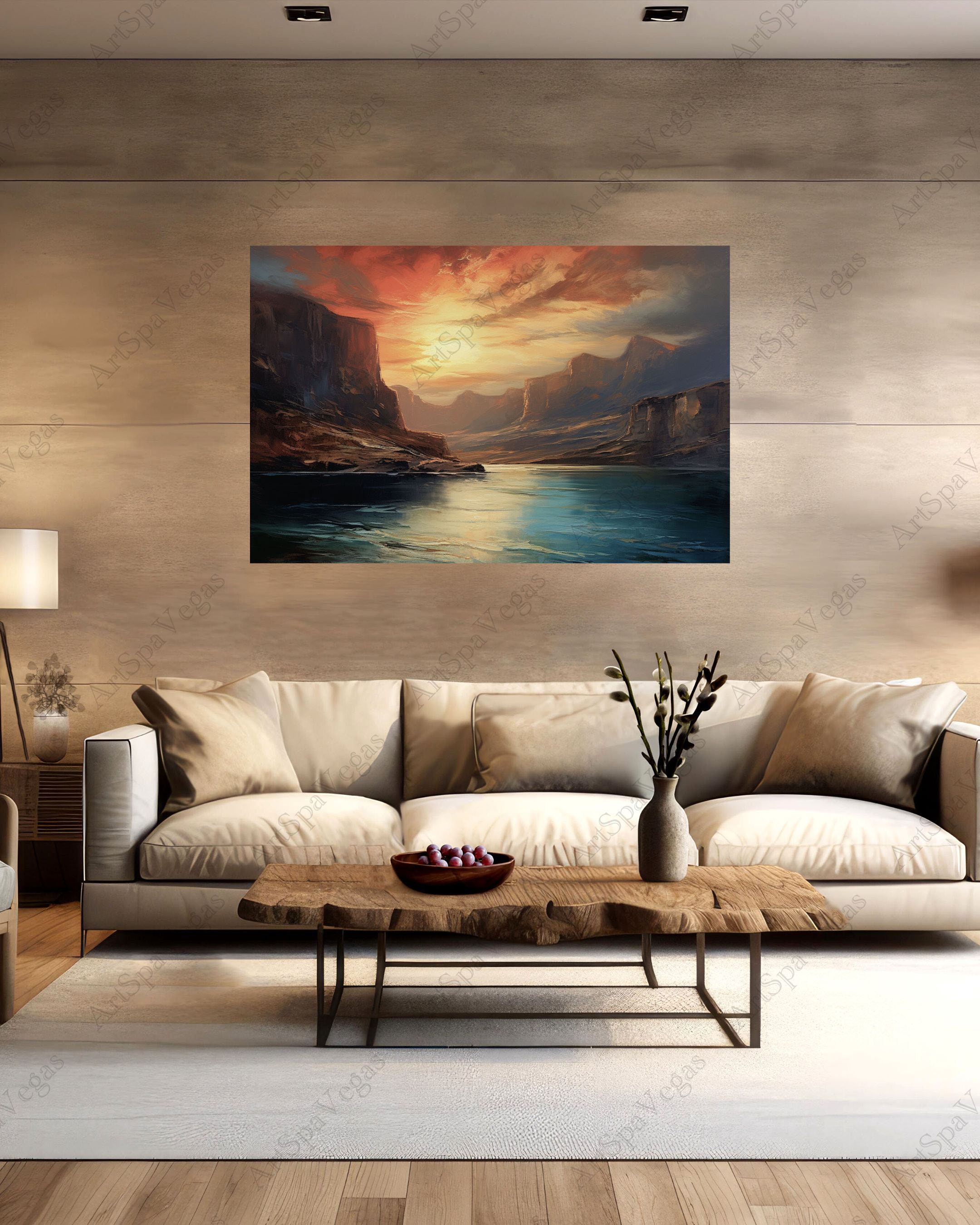 Canvas canyon Currents Horizontal Gallery Wrap Thick Canvas Art Print