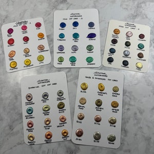 Dot-kaartenset (mica, goud en glans)