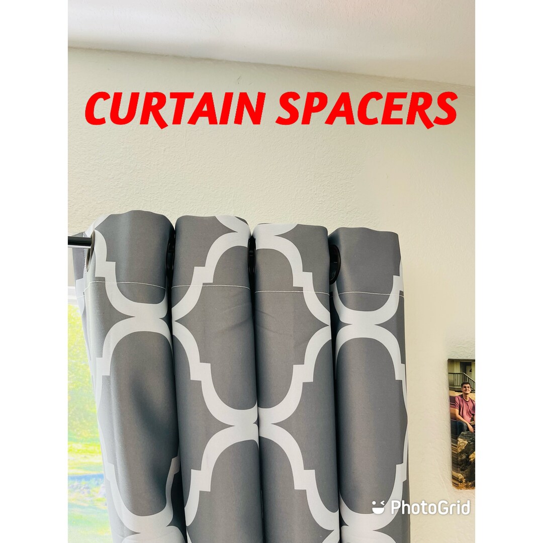 Curtain Spacers 8 Pack Keep Your Curtains and Drapes Looking Etsy
