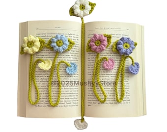 Crochet Daisy Flower Bookmark Pattern: Beginner Friendly (PDF Pattern)