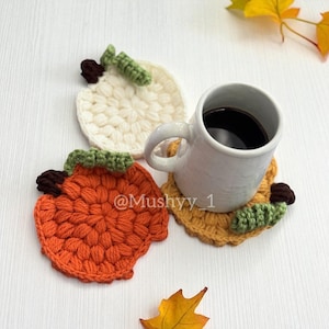 Crochet Pumpkin Coaster Pattern: Easy Autumn DIY (PDF Download)