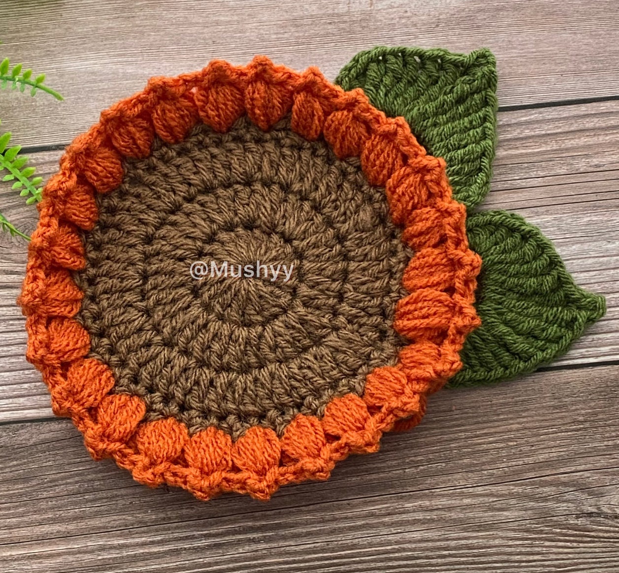 Crochet Sunflower Bloom Coaster Instant Download PDF Pattern - Etsy Canada