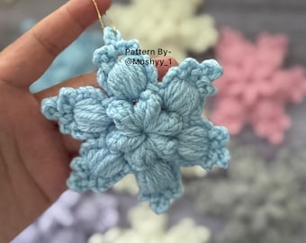 Crochet Snowflake Ornament Pattern: Snowkissed Star DIY (PDF Pattern)
