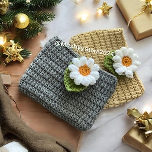 Gehäkelte Daisy Dream Kindle/Buchhülle, Instant Download PDF Pattern