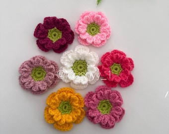 Crochet Pattern + Video Tutorial Link  3D Daisy Flower Pattern By Mushyy