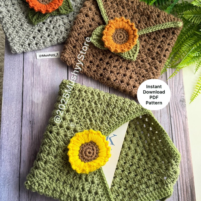 Granny Square Patterns Sunflower - Etsy