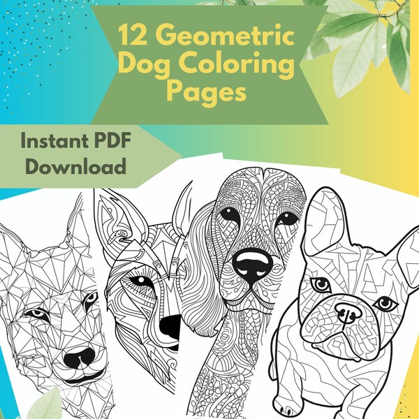 Therapy Dog Coloring Page - Etsy