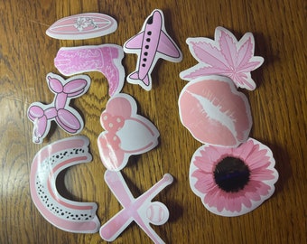 10 random stickers (pink)