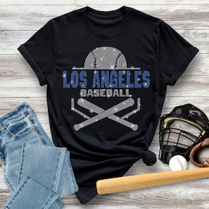 Los Angeles Baseball Rhinestone Shirt, LA Baseball Apparel, Fans Favorite Sports Shirt, Favorite Baseball Team Shirt for Men or Women