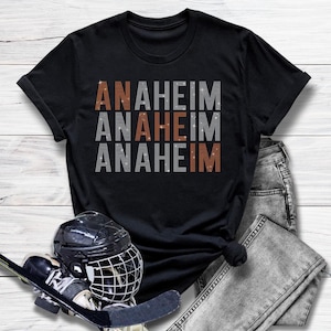 Anaheim Rhinestone Shirt, Hockey Game Day Sweatshirt, Fans High-Quality  Soft-Style Cotton T-Shirt Gift for Her or Him, Sports Lovers Shirt