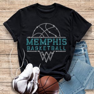 Memphis Basketball Sports Team Rhinestone Shirt, Game Day Unisex Cotton Shirt, Stylish Fans Shirt Gift for Men or Women Streetwear