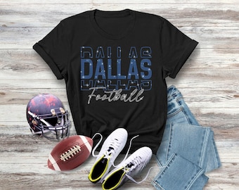 Dallas Rhinestone Sparkling Gameday Shirt, Football Season Sweater, Women's Fall Sweater, Vintage Comfort Colors Shirt, Sundays Sport Outfit