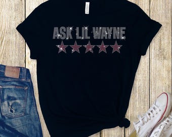 5 Star Rhinestone Concert Shirt, Outwear Bling Bling, Hip Hop Rhinestone Shirt, Nicki Shirt, Minaj Concert Shirt