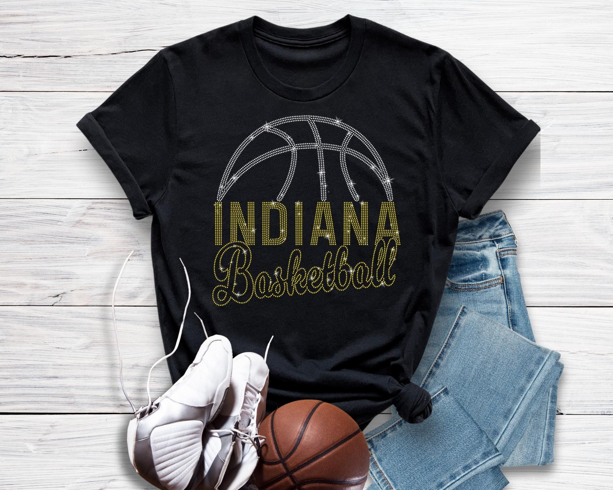 Indiana Basketball Game Day Rhinestone Shirt, Women's Sports Shirt, Retro Unisex Youth and Adult Fan Shirt, Championship Game Day Shirt