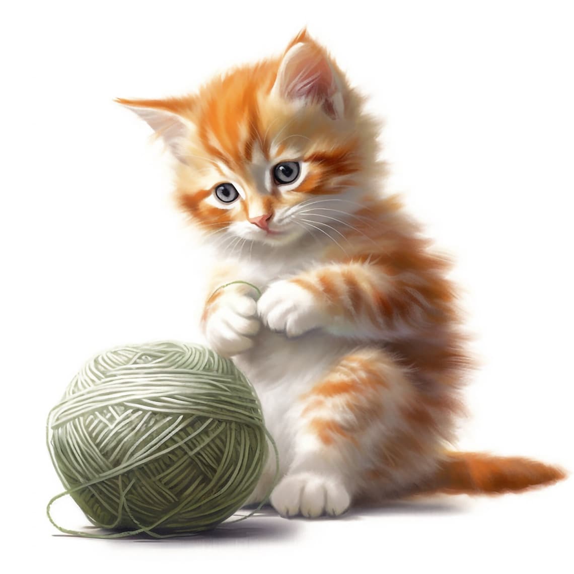 10 Realistic Kitten | Lifelike, Cute, Cat Images, PNG, Instant Download ...