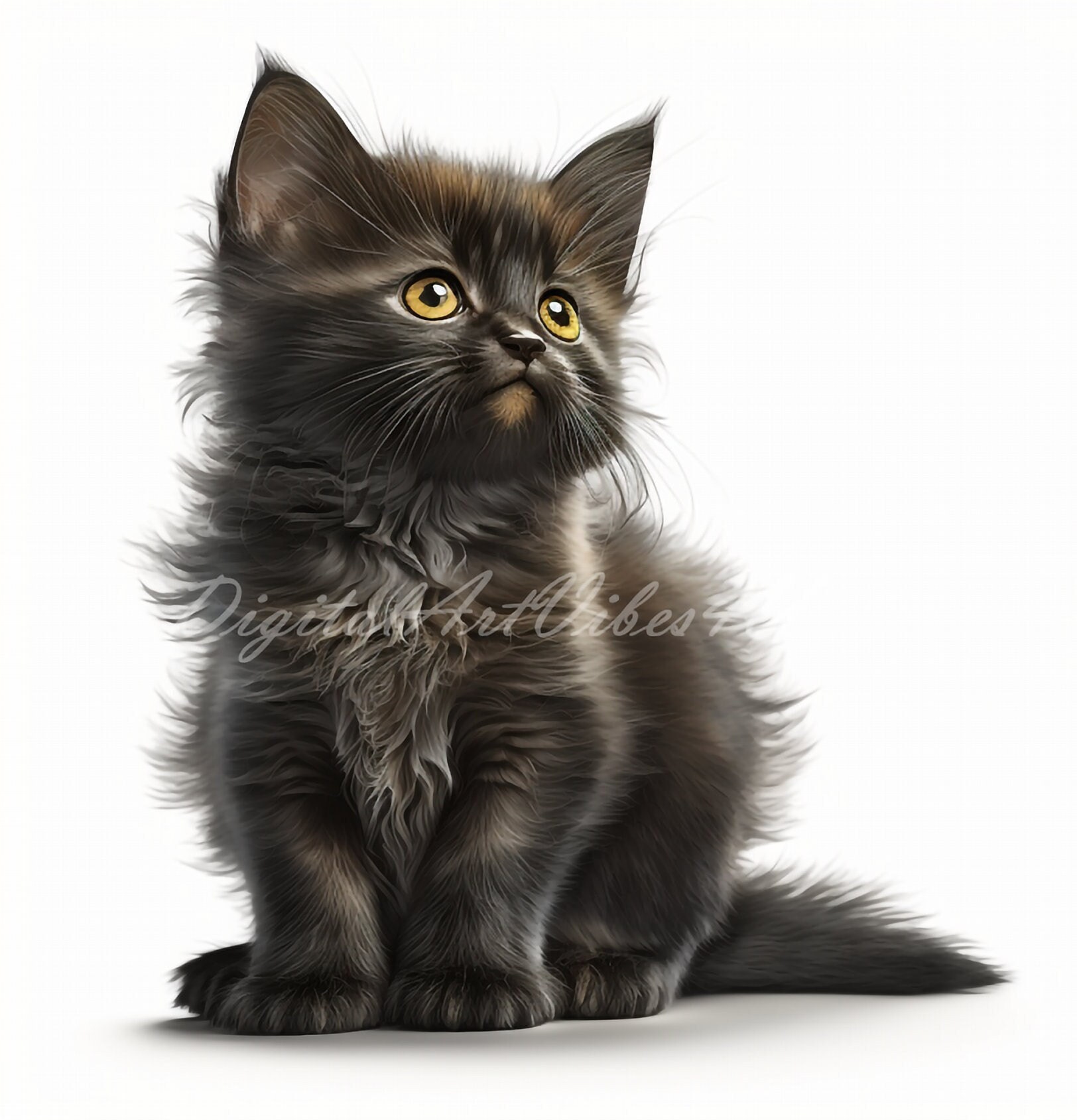 10 Realistic Kitten | Lifelike, Cute, Cat Images, PNG, Instant Download