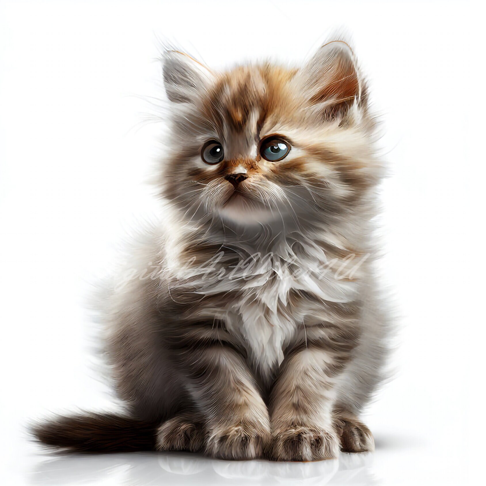 10 Realistic Kitten | Lifelike, Cute, Cat Images, PNG, Instant Download