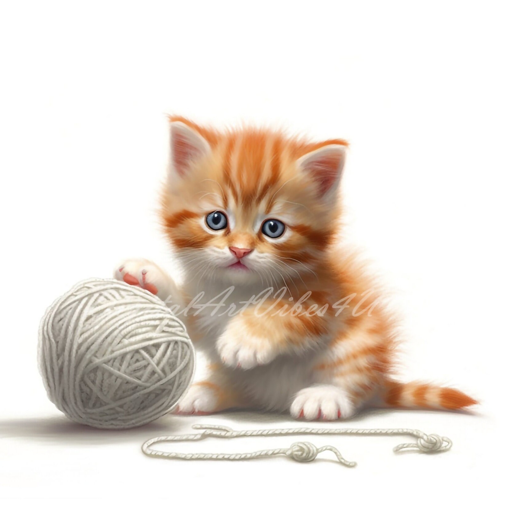 10 Realistic Kitten | Lifelike, Cute, Cat Images, PNG, Instant Download ...