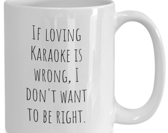 Karaoke mug, karaoke lover gift, karaoke enthusiast gift, Singer Gift, Karaoke Night Gift