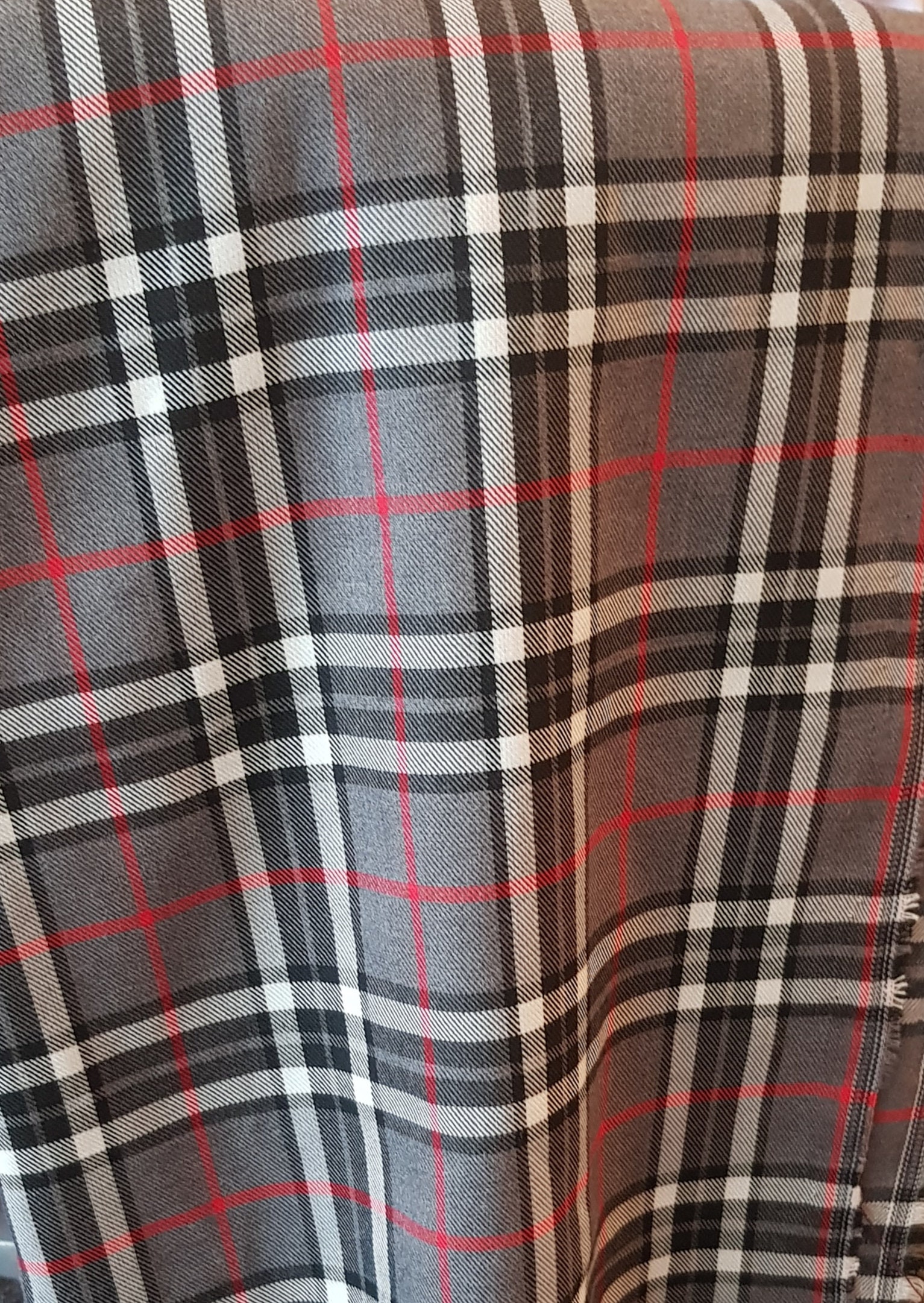 Thomson Gray Pattern Tartan Fabric Thomson Grey Pattern Polyviscose Christmas Festival | 59 ...