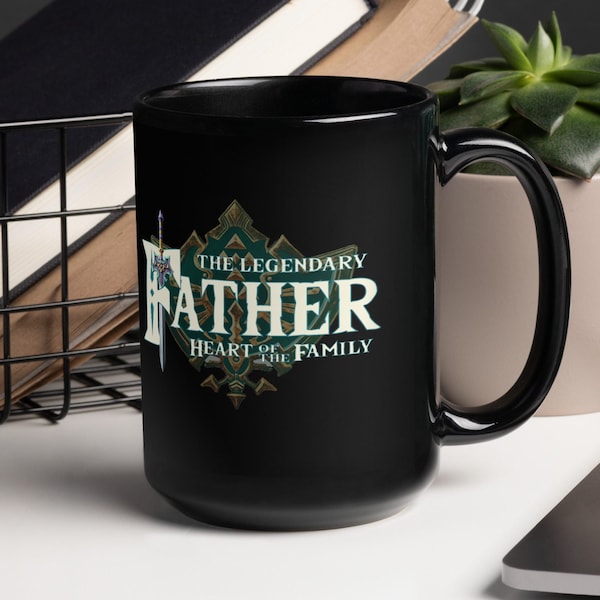 The Legendary Father Mug. Fathers Day Gifts, For Dad, Birthday Gift, RPG lover, Gifts For Father, Gamer Gift, Triforce