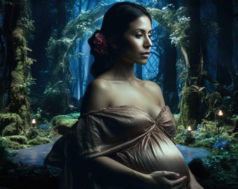 80  Aquamarine Digital Scenes: Pisces & Aries Zodiac, Spring Awakening - Editable Backgrounds for Photographic Brilliance
