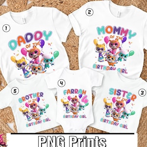 SuperKitties Birthday Party Png, Super Kitties Party Theme, Personalized Kids Birthday, SuperKitties Family, Birthday Girl, SuperKitties Png