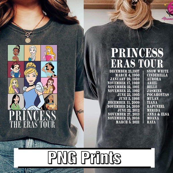Cinderella Eras Tour Png Download | Disneyland Princess The Eras Tour | Cinderella Png | Instant Download | Girl Trip Shirt | Ariel Princess