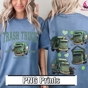 Digital Download | Trash Truck Est 2020 Png | Trash Truck Png | Trash Truck Sublimation | Png Sublimation Designs | Trash Truck And Hank
