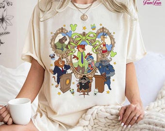 Zootopia Coquette Disneyland Shirt, DisneyWorld Zootopia Movie Tee, Nick Wilde, Judy Hopps, Gazelle, Flash, Yax, Disneyland Epcot Park Tee