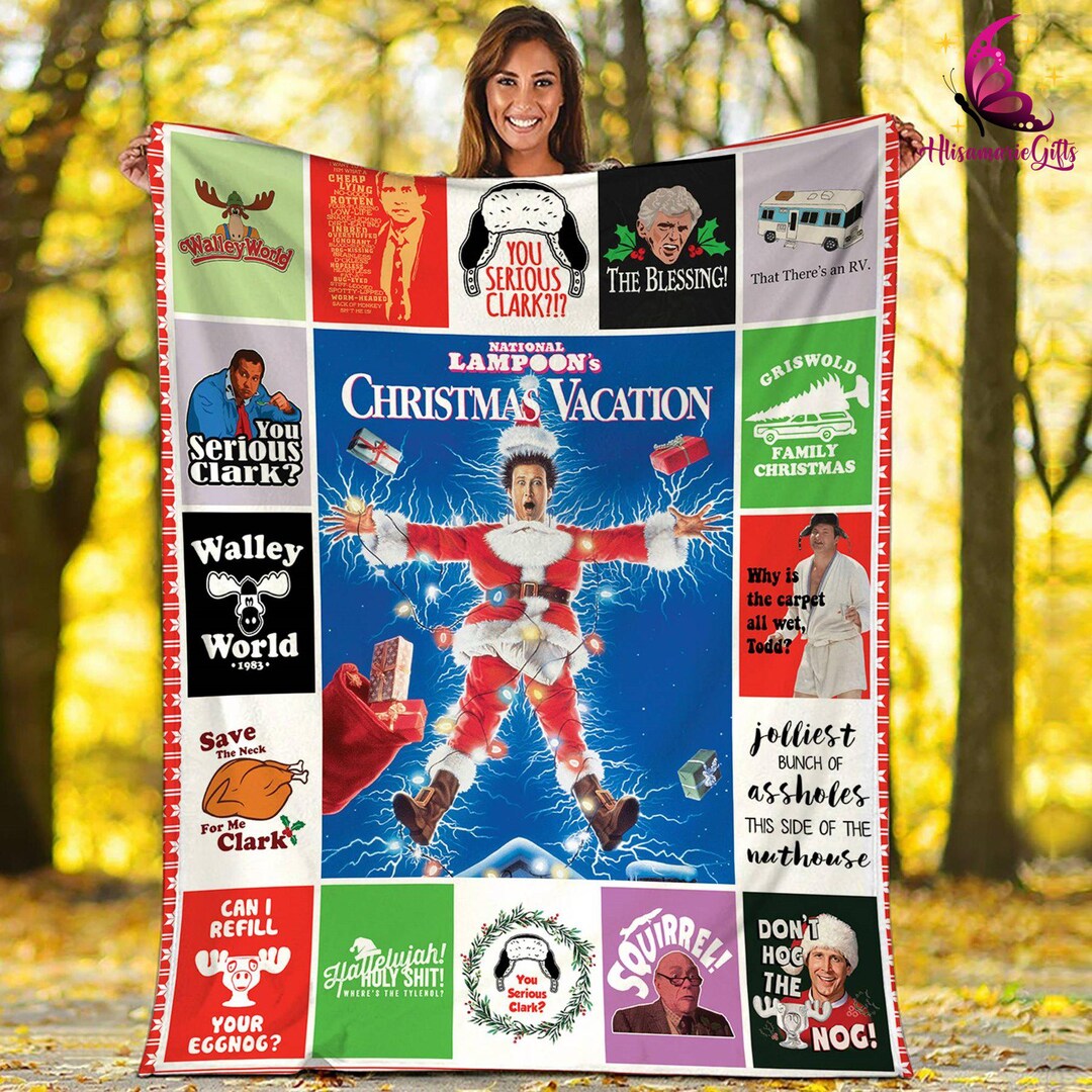 National Lampoon's Christmas Vacation Fleece Blanket Clark
