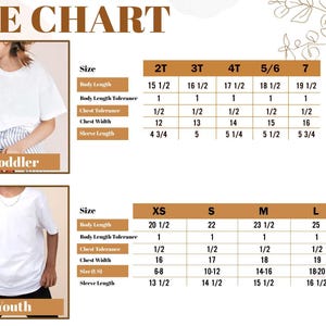 a women's size chart for a t - shirt